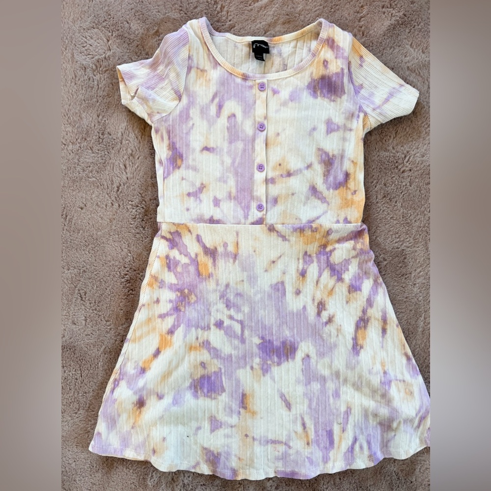 Girls art class size L 10/12 tie dye dress.